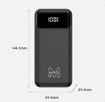 Power Bank - Black  PB-80B 20000mAh - Image 4