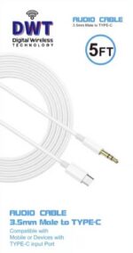 DWCO5F - 6/108(CTN) - White Aux to Type-C