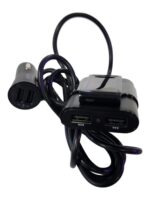 Car Charger 4 in 1 Black 2 Front Seats 2 Back Seats  ( No Box ) - Image 2