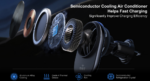 DH110 Car Holder Wireless Charger Cooler Universal phone Cooling BL/6/24 - Image 5