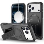 Apple iPhone 18/17 Pro Sturdy Bracket Kickstand Magnetic Hybrid Black