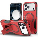 Apple iPhone 18/17 Pro Max  Sturdy Bracket Kickstand Magnetic Hybrid Red